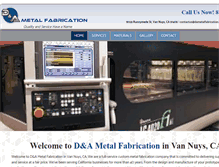Tablet Screenshot of dametalfabrication.com